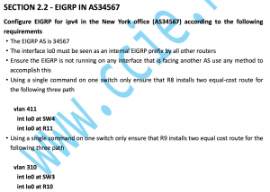 CCIE RS V5考试LAB1实验详解：Section 2.2 EIGRP in AS34567