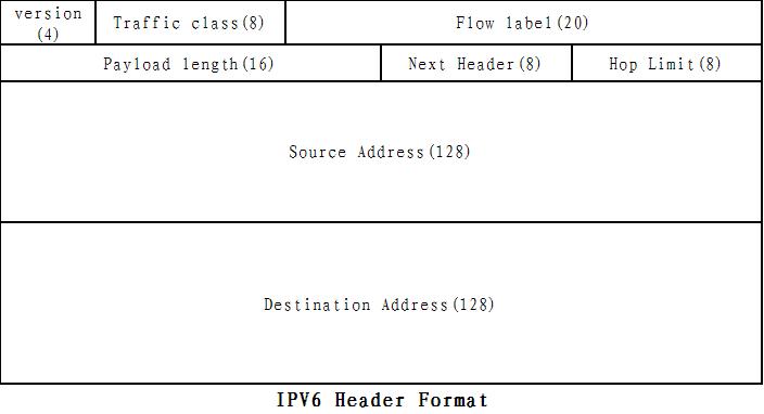 IPv6报头格式