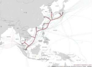 东南亚及日本 2 号海底光缆（ SJC - 2 ）
