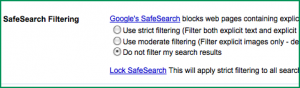 Google SafeSearch Filtering